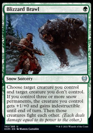 (162/285) Magic The Gathering Kaldheim Single: Blizzard Brawl  Uncommon