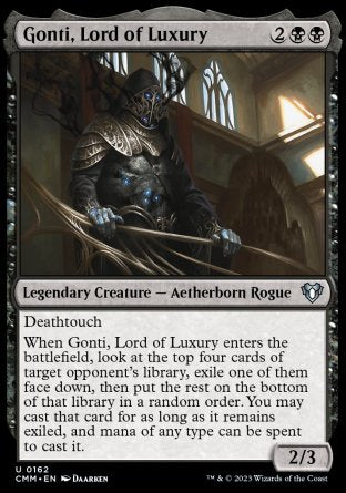 (162) Magic The Gathering Commander Masters Single: Gonti, Lord of Luxury  Uncommon