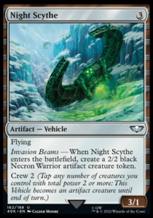 (162) Magic The Gathering Universes Beyond: Warhammer 40000 Single: Night Scythe  Uncommon