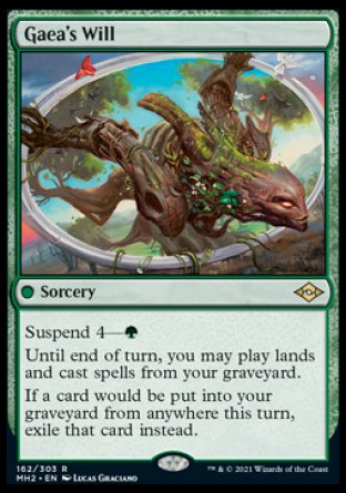 (162) Magic The Gathering Modern Horizons 2 Single: Gaea's Will  Rare