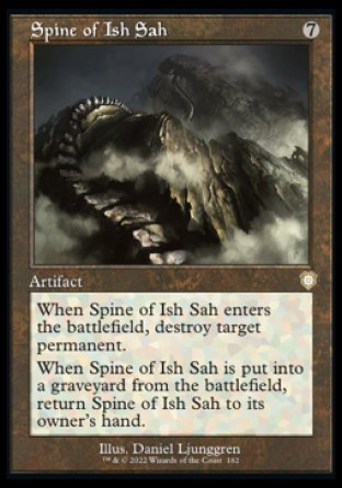 (162) Magic The Gathering Commander: The Brothers' War Single: Spine of Ish Sah  Rare