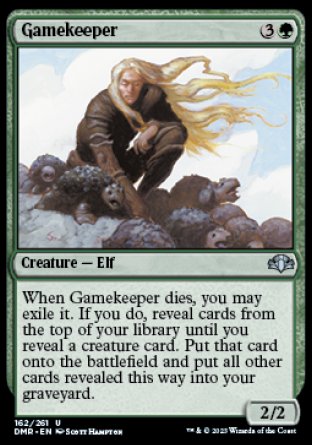 (162) Magic The Gathering Dominaria Remastered Single: Gamekeeper Holo Uncommon