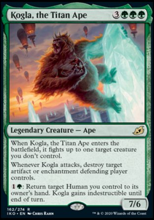 (162) Magic The Gathering Ikoria: Lair of Behemoths: Promos Single: Kogla, the Titan Ape (V.2) Holo Rare