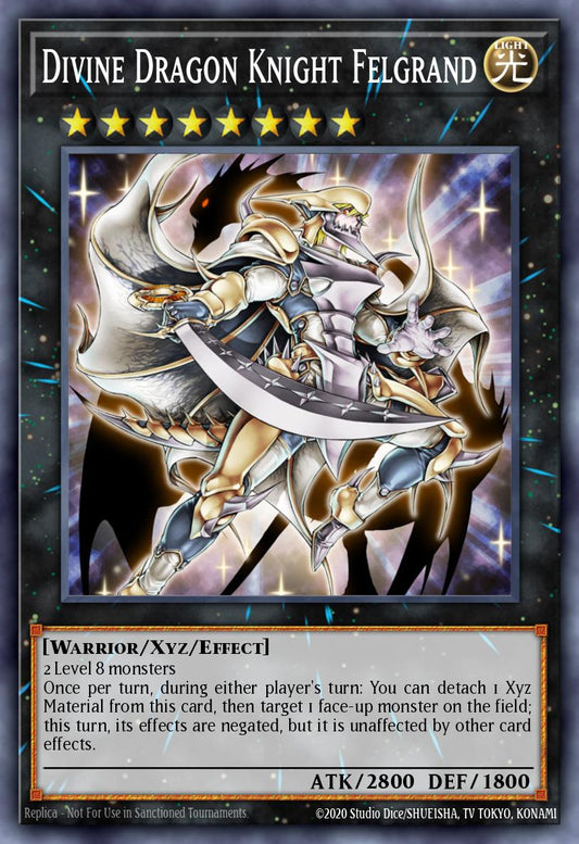 (166) YuGiOh TCG MP14: 2014 Mega-Tins Mega-Pack Single: Divine Dragon Knight Felgrand  Secret Rare