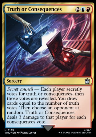 (163) Magic The Gathering Universes Beyond: Doctor Who Single: Truth or Consequences Holo Uncommon