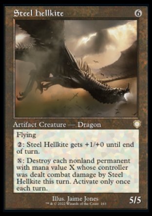 (163) Magic The Gathering Commander: The Brothers' War Single: Steel Hellkite  Rare