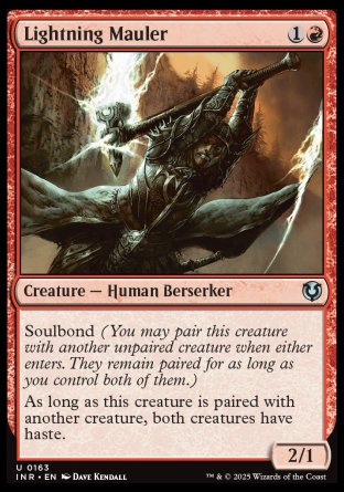 (163) Magic The Gathering Innistrad Remastered Single: Lightning Mauler  Uncommon