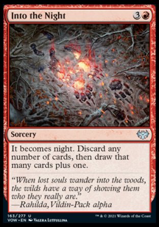 (163) Magic The Gathering Innistrad: Crimson Vow Single: Into the Night  Uncommon