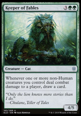 (163/269) Magic The Gathering Throne of Eldraine Single: Keeper of Fables  Uncommon