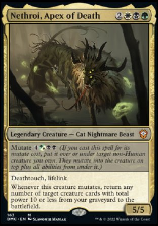 (163) Magic The Gathering Commander: Dominaria United Single: Nethroi, Apex of Death Holo Mythic