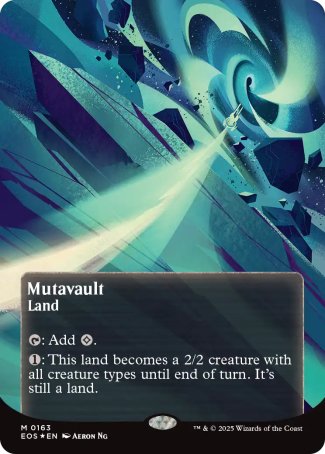 (163) Magic The Gathering Stellar Sights Single: Mutavault (V.4)  Mythic