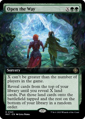 (163) Magic The Gathering March of the Machine: The Aftermath: Extras Single: Open the Way (V.3) Holo Rare