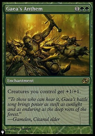 (147) Magic The Gathering The List Single: Gaea's Anthem  Rare