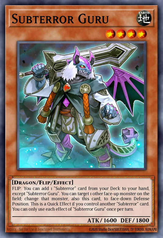 (047) YuGiOh TCG MP20: 2020 Tin of Lost Memories Mega Pack Single: Subterror Guru  Rare