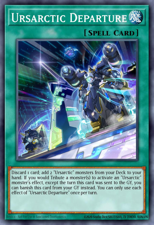 (036) YuGiOh TCG ANGU: Ancient Guardians Single: Ursarctic Departure  Super Rare