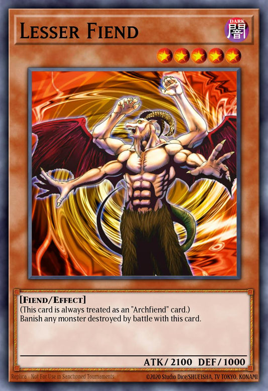 (126) YuGiOh TCG DB2: Dark Beginning 2 Single: Lesser Fiend  Common
