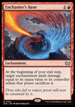 (164) Magic The Gathering Commander: Duskmourn: House of Horror Single: Enchanter's Bane  Rare