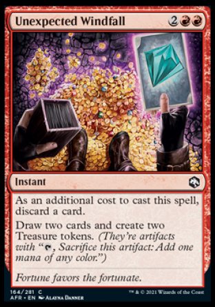 (164) Magic The Gathering Adventures in the Forgotten Realms Single: Unexpected Windfall  Common