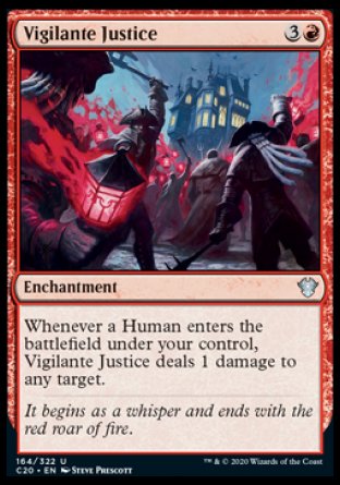 (164/322) Magic The Gathering Commander: Ikoria Single: Vigilante Justice  Uncommon