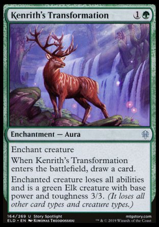 (164/269) Magic The Gathering Throne of Eldraine Single: Kenrith's Transformation Holo Uncommon