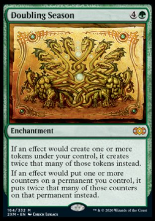 (164/332) Magic The Gathering Double Masters Single: Doubling Season  Mythic