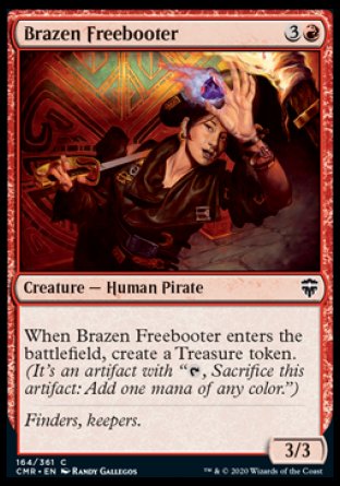 (164/361) Magic The Gathering Commander Legends Single: Brazen Freebooter Holo Common
