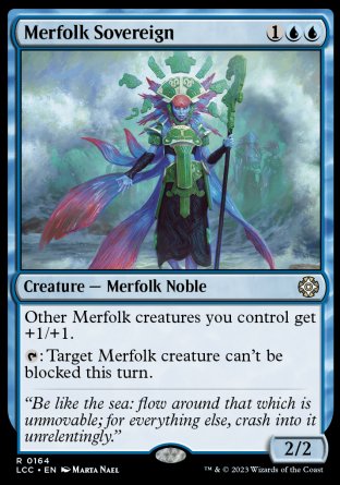 (164) Magic The Gathering Commander: The Lost Caverns of Ixalan Single: Merfolk Sovereign  Rare