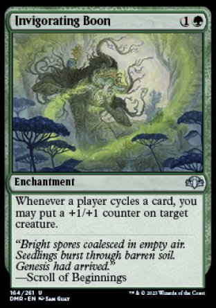 (164) Magic The Gathering Dominaria Remastered Single: Invigorating Boon Holo Uncommon