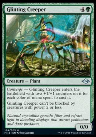 (164) Magic The Gathering Modern Horizons 2 Single: Glinting Creeper  Uncommon