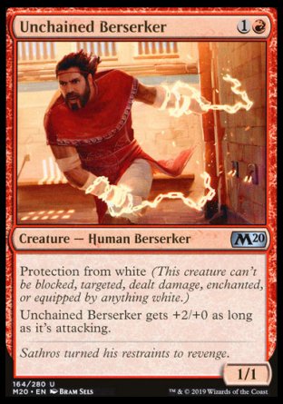 (164/280) Magic The Gathering Core 2020 Single: Unchained Berserker  Uncommon