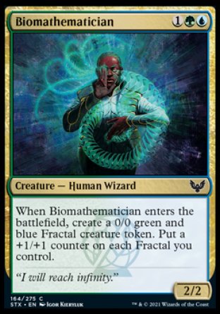 (164) Magic The Gathering Strixhaven: School of Mages Single: Biomathematician  Common