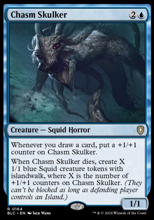 (164) Magic The Gathering Commander: Bloomburrow Single: Chasm Skulker  Rare