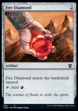 (164) Magic The Gathering Commander: Innistrad: Crimson Vow Single: Fire Diamond  Common