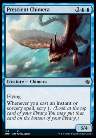 (164) Magic The Gathering Jumpstart Single: Prescient Chimera  Common