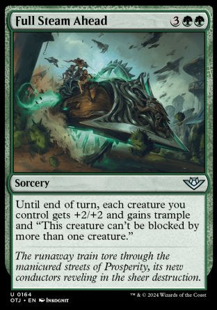 (164) Magic The Gathering Outlaws of Thunder Junction Single: Full Steam Ahead  Uncommon