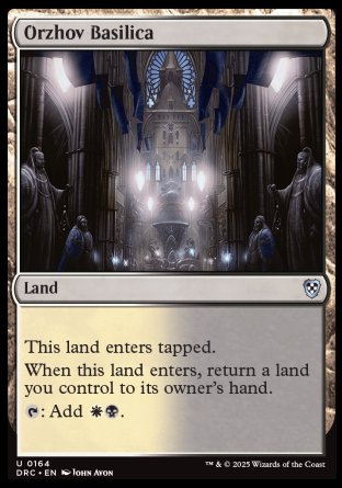 (164) Magic The Gathering Commander: Aetherdrift Single: Orzhov Basilica  Uncommon