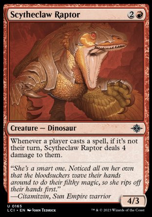 (165) Magic The Gathering The Lost Caverns of Ixalan Single: Scytheclaw Raptor  Uncommon