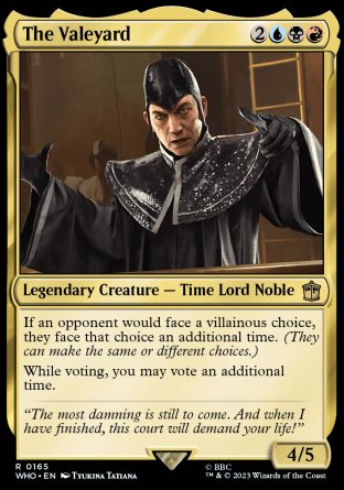 (165) Magic The Gathering Universes Beyond: Doctor Who Single: The Valeyard Holo Rare