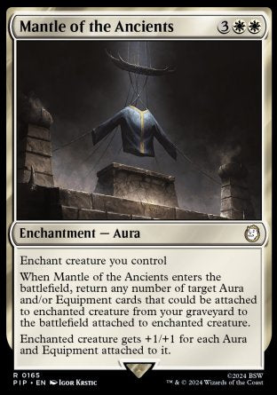 (165) Magic The Gathering Universes Beyond: Fallout Single: Mantle of the Ancients  Holo Rare