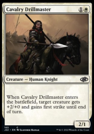 (165) Magic The Gathering Jumpstart 2022 Single: Cavalry Drillmaster  Common