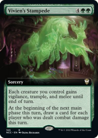 (165) Magic The Gathering Commander: Streets of New Capenna: Extras Single: Vivien's Stampede  Rare