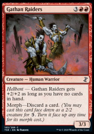 (165/289) Magic The Gathering Time Spiral Remastered Single: Gathan Raiders Holo Common