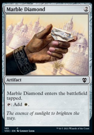 (165) Magic The Gathering Commander: Innistrad: Crimson Vow Single: Marble Diamond  Common