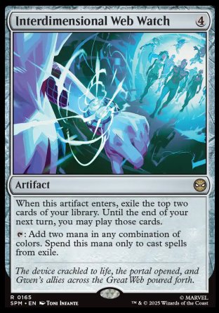 (165) Magic The Gathering Magic: The Gathering | Marvel's Spider-Man: Promos Single: Interdimensional Web Watch  Rare