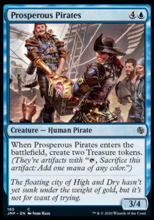 (165) Magic The Gathering Jumpstart Single: Prosperous Pirates  Common
