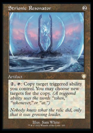(165) Magic The Gathering Commander: The Brothers' War Single: Strionic Resonator  Rare