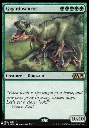 (185) Magic The Gathering The List Single: Gigantosaurus  Rare