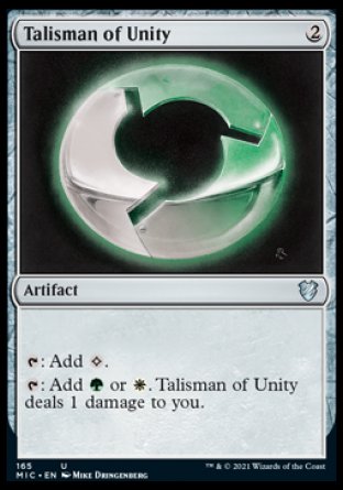 (165) Magic The Gathering Commander: Innistrad: Midnight Hunt Single: Talisman of Unity  Uncommon