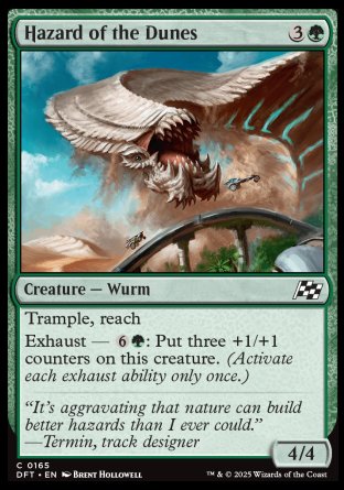 (165) Magic The Gathering Aetherdrift Single: Hazard of the Dunes  Common