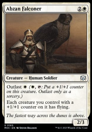 (165) Magic The Gathering Commander: March of the Machine Single: Abzan Falconer  Uncommon